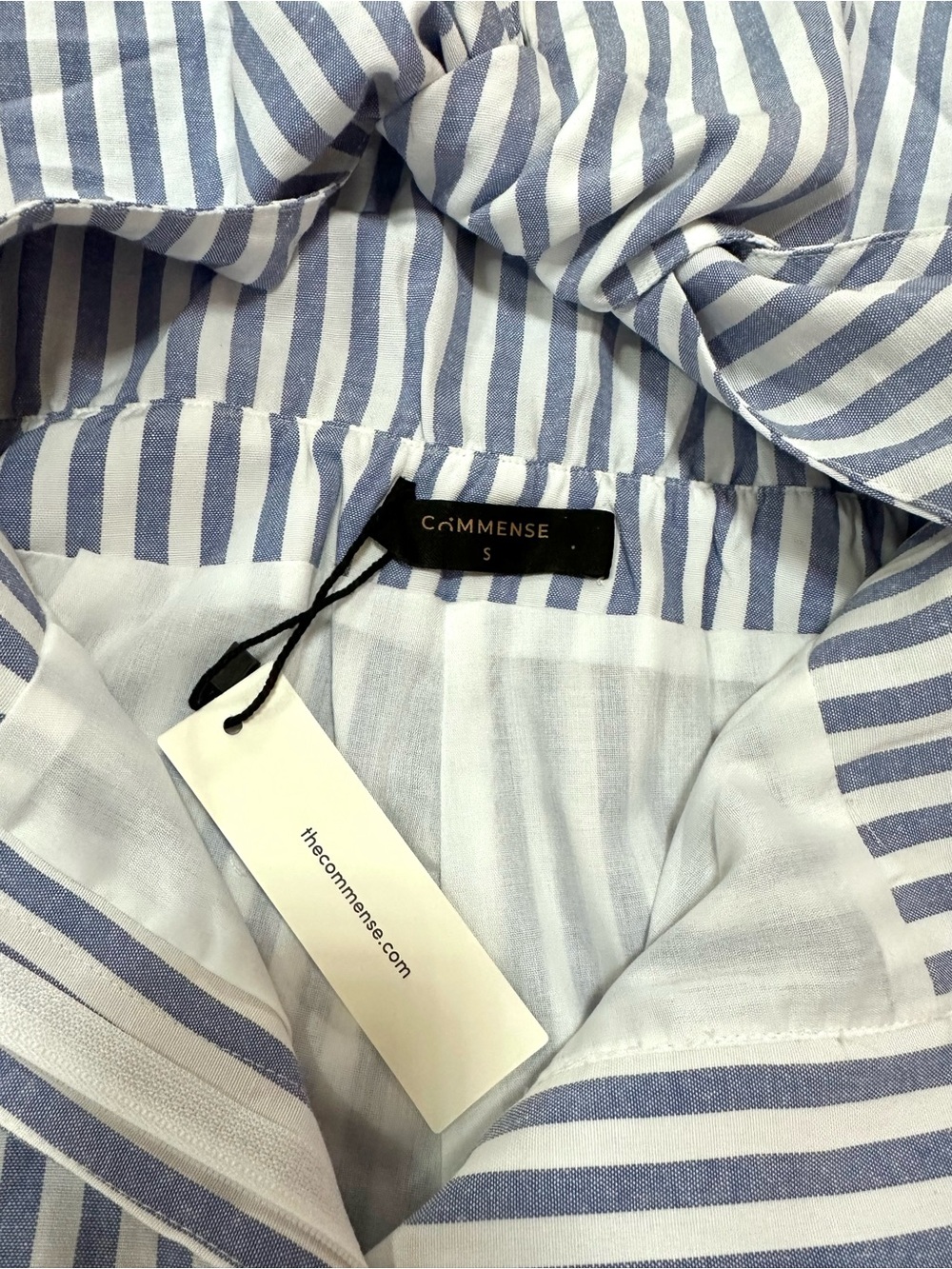 NWT 🦋 Commense Striped Tie Frint Romper - Picture 6 of 14